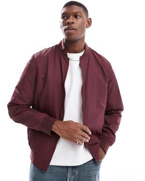 ASOS Lightweight Bomber Jacket - Purple