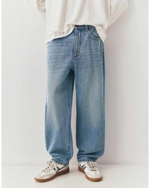 Pull&Bear Jean baggy - moyen - Bleu