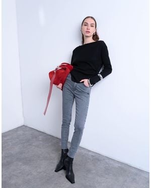 TOPSHOP Jamie High Rise Skinny Jean - Black