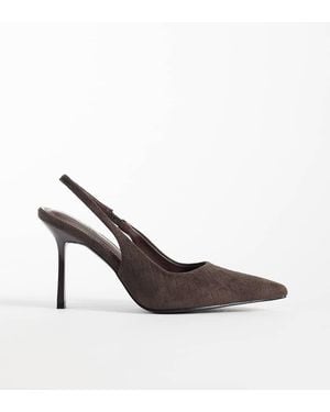 SIMMI Simmi London Exmoor Wide Fit Slingback Heeled Shoes - Brown