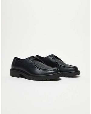 ASOS Lace-up Apron Shoes - Black