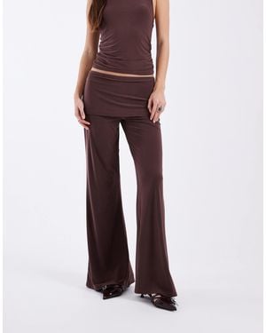 Collusion Pantalon d'ensemble avec jupe près du corps - chocolat foncé - Marron