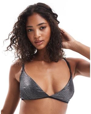 Pieces – glitzernder bh - Schwarz