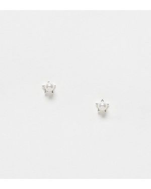 Kingsley Ryan Sterling Pearl Star Stud Earrings - White