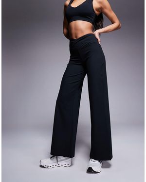 4505 Icon Soft Touch Wrap Waist Wide Leg Dance Pant - Blue