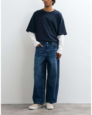 ASOS Jeans Barrel Lavaggio Medio - Blu