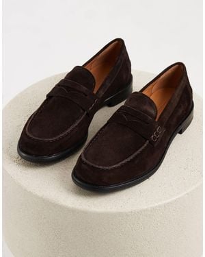 Vagabond Shoemakers Steven Suede Slim Penny Loafers - Brown