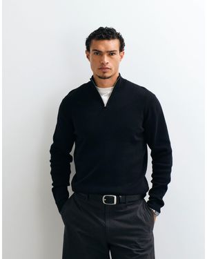 ASOS Essential leichter strickpullover mit stehkragen - Blau