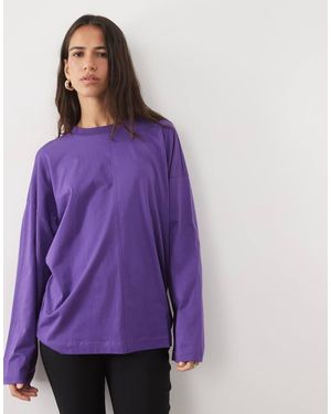ASOS T-Shirt Met Lange Mouwen - Paars
