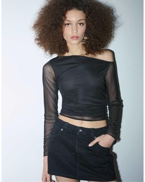 Stradivarius – d62 – jeans-skort - Grau