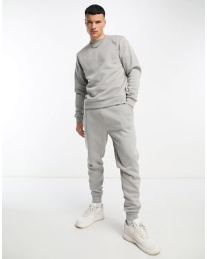 Don't Think Twice Dtt – trainingsanzug aus sweatshirt mit rundhalsausschnitt und jogginghose - Grau