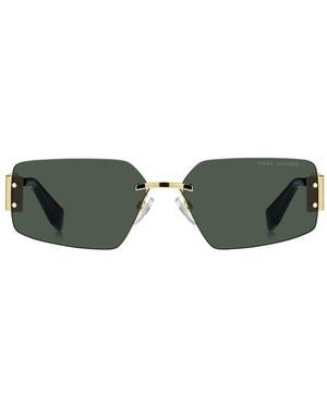 Marc Jacobs Gafas De Sol Doradas Y Verdes Cuadradas De Marc Jacobs
