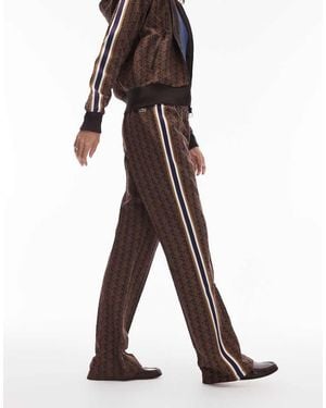 Lacoste Co-ord Printed joggers - Brown