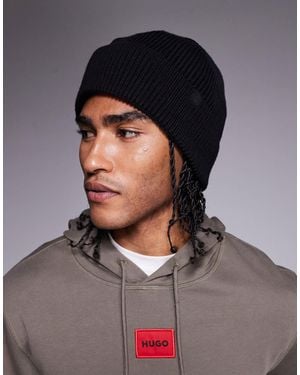 River Island Fisherman Beanie - Black