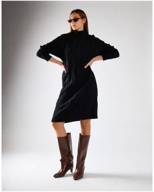 Glamorous Jumper Mini-Dress - Black