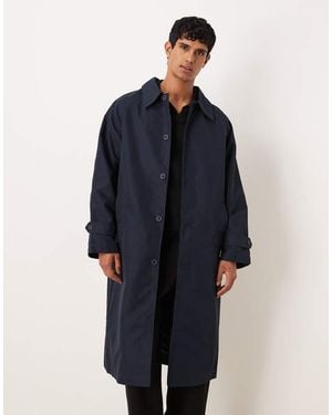 ASOS Oversized Trench Coat - Blue