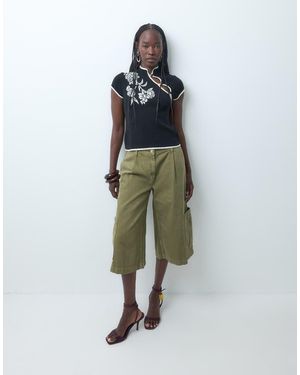 ASOS Jort Cargo Color Kaki - Verde