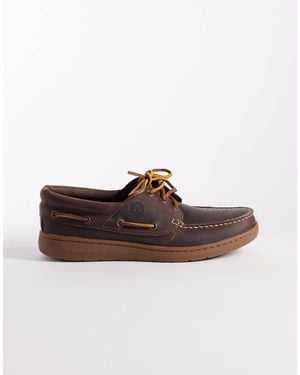 Timberland – bootsschuhe aus vollnarbenleder - Braun
