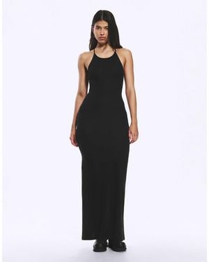 Weekday Racer Back Maxi Dress - Black