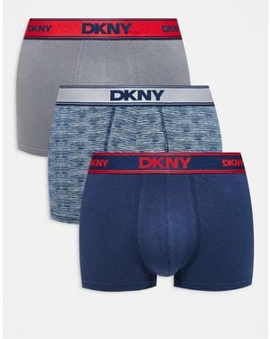 DKNY 3 Pack Jonesboro Trunks - Blue