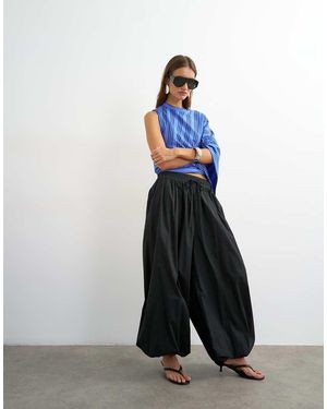 TOPSHOP Pantaloni A Palloncino Neri - Blu