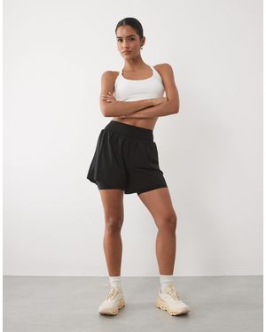 Sweaty Betty Power 6"" Texture Perforated Mesh Shorts - Black