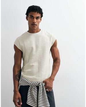 ASOS Boxy Regular Fit T-shirt With Cap Sleeve - White