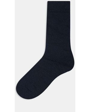 Barbour Wellington Calf Socks - Blue