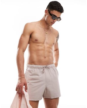 ASOS – kurze badeshorts - Weiß