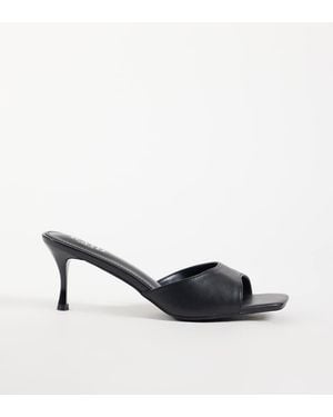 Raid Wide Fit Cerese Heeled Mules - White
