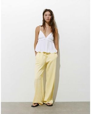 Pull&Bear Pantalon - Blanc