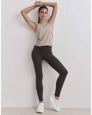 Aim'n Leggings A Coste Senza Cuciture Color Edera Scuro - Multicolore