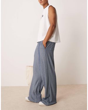 ASOS – superweite jogginghose - Blau