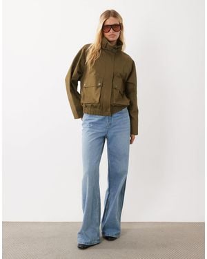 ASOS 80's Utility Short Trench Jacket - Multicolor