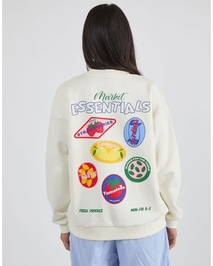 Custard Market Essentials Sweatshirt - White