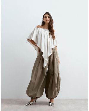 ARRANGE Waist Seam Balloon Leg Pants - Multicolor
