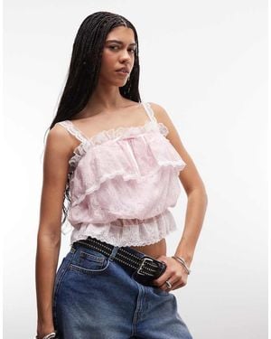 Daisy Street Top Bohémien - Rosa