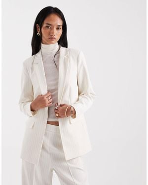 Pieces Tailored Oversized Blazer - White