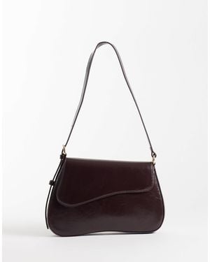 ASOS Asymmetrische schultertasche mit überschlag - Weiß