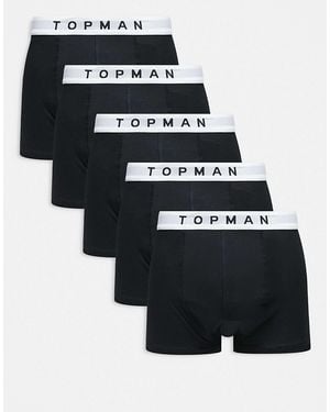 TOPMAN 5 Pack Briefs - Black