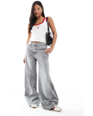 Bershka Petite – jeans - Weiß