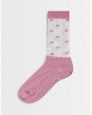 Dr. Martens Heart Mesh Socks - Pink
