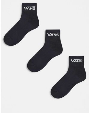 Vans 3 Pack Classic Half Crew Socks - Blue