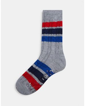 Bench Sherpa Lined Socks - Blue