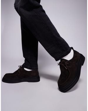 Walk London Brooklyn Apron Shoes - Black