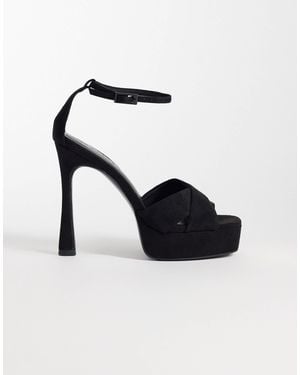 ASOS Niche plateausandalen mit absatz - Schwarz