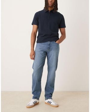 Mango – bob – schmal zulaufende jeans aus baumwolle - Blau