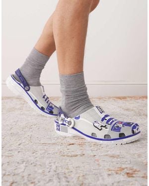 Crocs™ Zuecos Grises Clásicos Con Diseño De R2D2 De Star Wars De