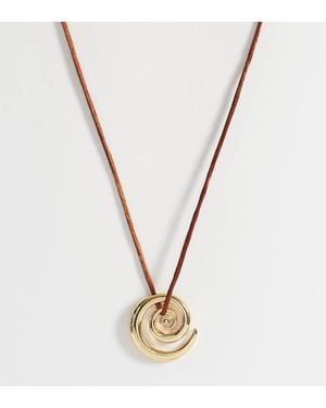 Orelia Collana Appariscente Con Cordino Regolabile E Dettaglio A Spirale Placcato - Metallizzato