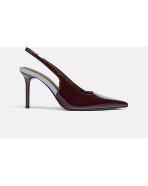 Stradivarius Dreifarbige slingback-pumps - Braun